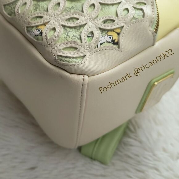 Loungefly Disney Peter Pan Tinkerbell Top Knit Mini Backpack - Picture 10 of 13
